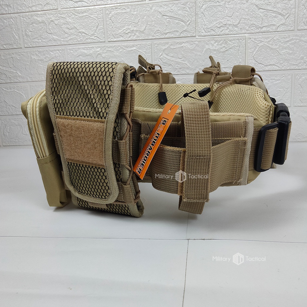 TERBARU Kopel Set Tactical Cream | Kopel Set Lengkap | Kopel Set Full Aksesoris | Kopel Set TNI | Kopelset Tactical | Warbelt | Kopel Serbu