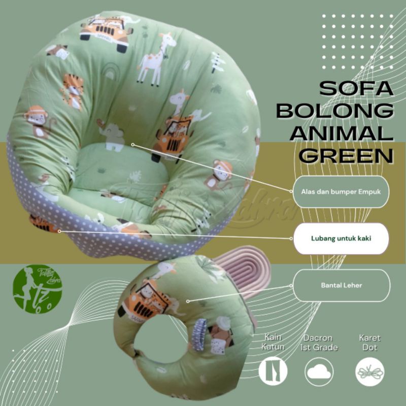 Ready Stock Bantal Sofa Bolong Bayi belajar duduk Baby Menyusui Free Bantal Dot Kado Lahiran Murah