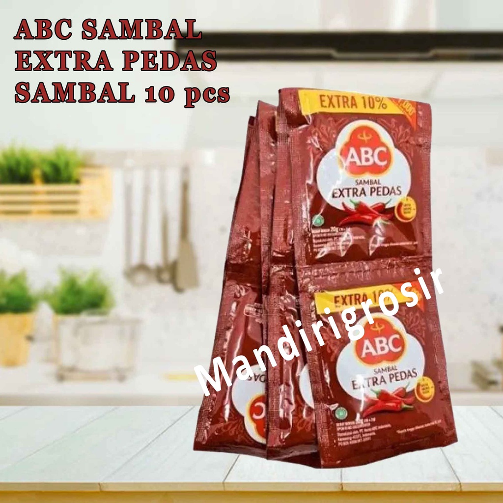 SAMBAL ABC * EXTRA PEDAS * 10 SACHET 15g