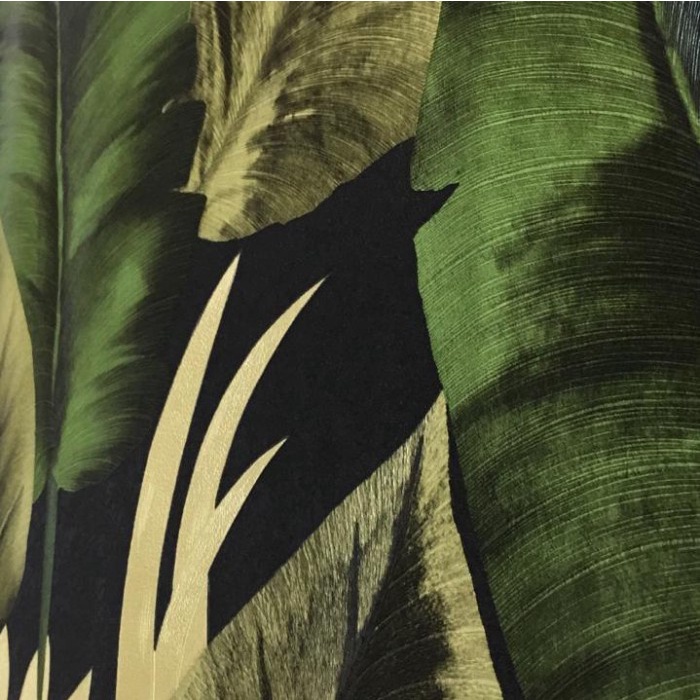 Wallpaper Wallpaper Dinding 3D Motif Daun Besar Tanaman Hias