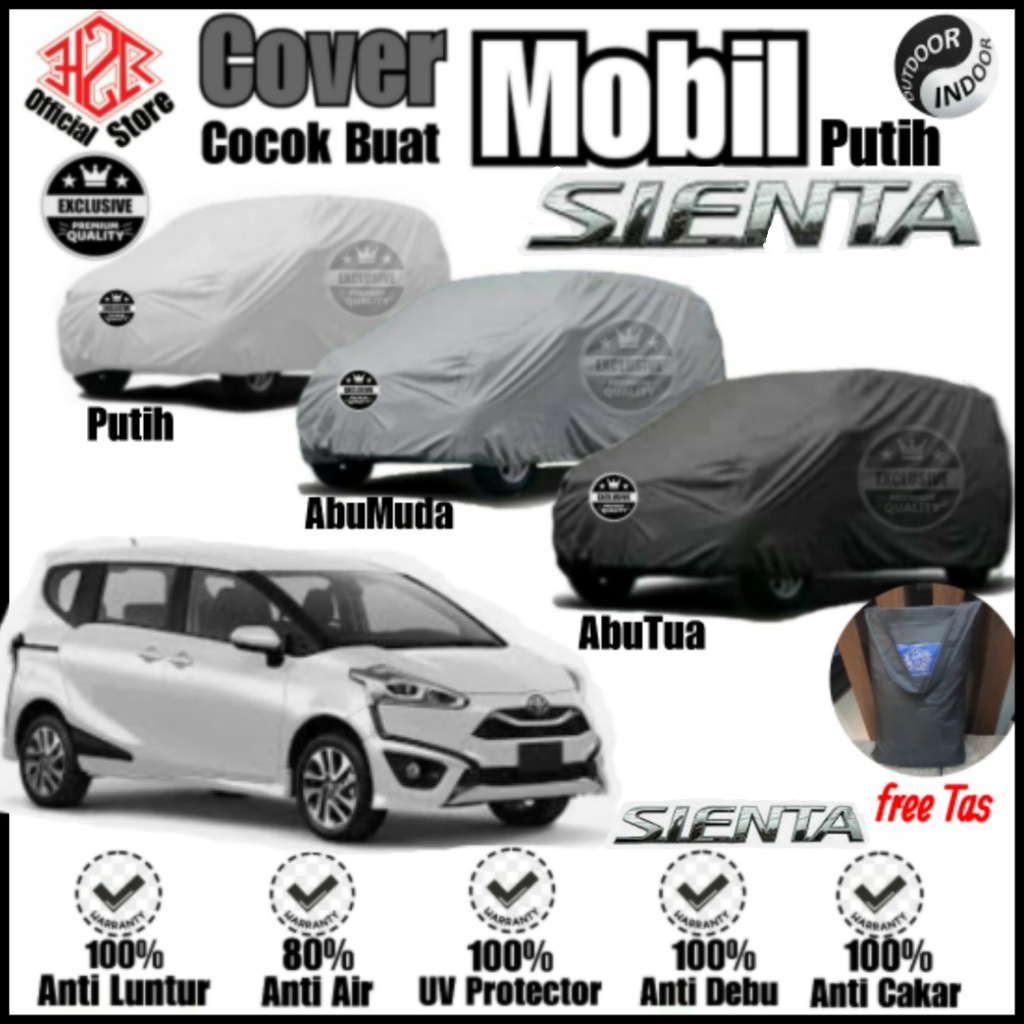 Cover Mobil Sienta, Sarung Mobil Sienta, Body Cover Mobil sienta, Cover Sienta Mobil Putih, Terlaris