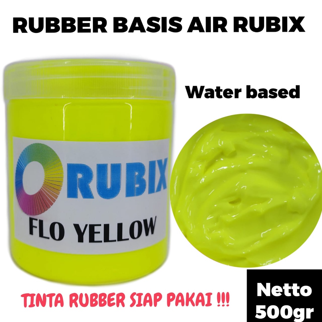 CAT SABLON RUBBER GL PASTA CAT AKRILIK WARNA FLO YELLOW 500GR