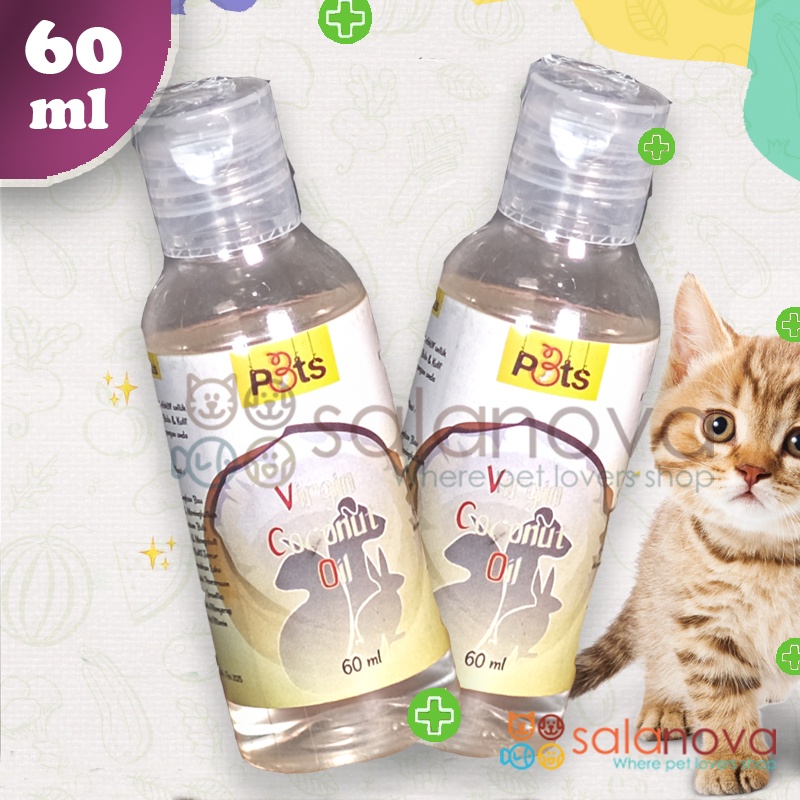 VCO Minyak Kelapa Untuk Hewan Kucing, Anjing, Kelinci 60ml - P3ts