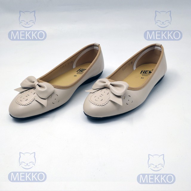 Flatshoes Sepatu Flat Shoes Wanita HEM Crème 5064 TB(Z4E7) Flatshoes Wanita Sepatu Flat Shoes Wanita