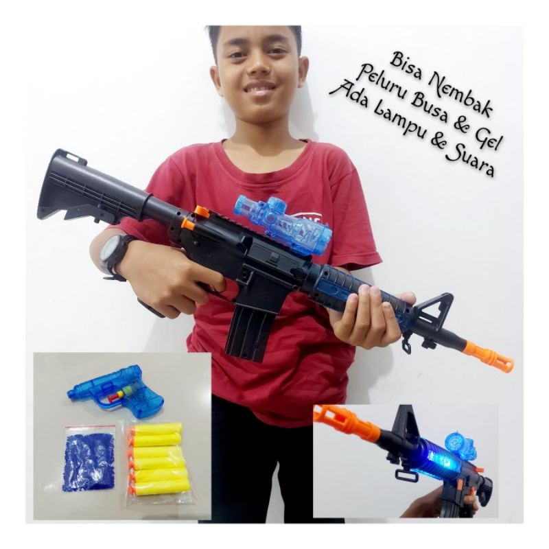 Mainan Gun Water Gel Tembak Tembakan Hydrogel Anak Edukatif Paintball