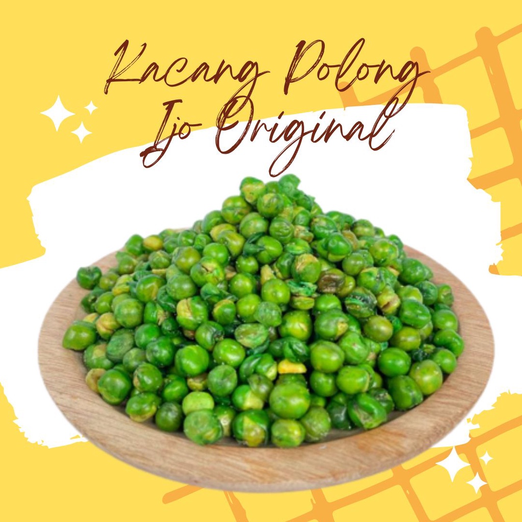 

Kacang Polong Ijo Ori/ Polong Ijo Tanpa Tepung Camilan Gurih Kemasan 250 gr