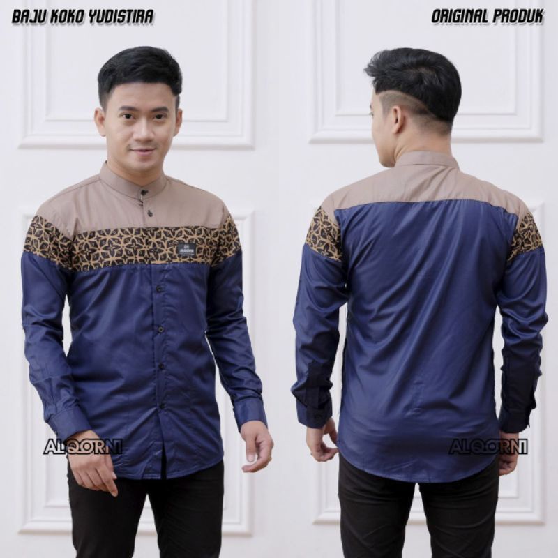 Baju koko pria dewasa MOTIF YUDISTIRA kombinasi ORIGINAL BATIK