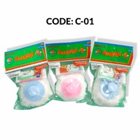 ♥BabyYank♥ ZIPPY SPON / PUFF BEDAK  Bayi 1 Pcs Baby Powder Puff Halus ZIP-OK-110