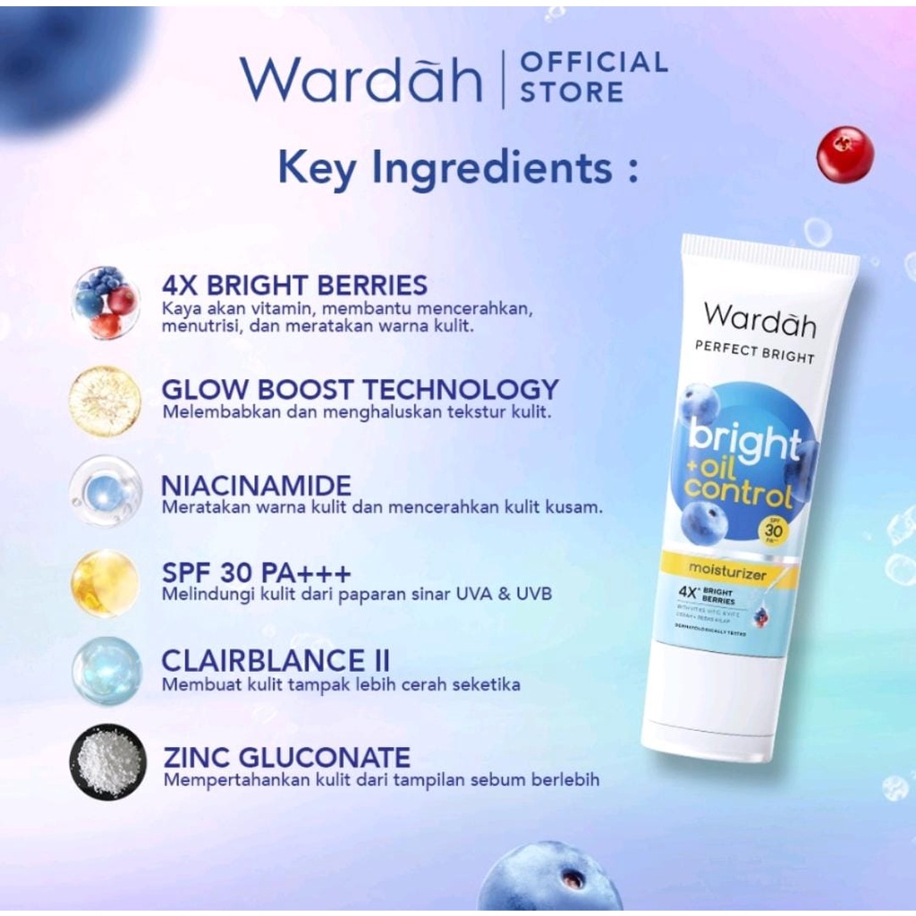 Wardah Perfect Bright Moisturizer 20ml | Wardah Kemasan Baru