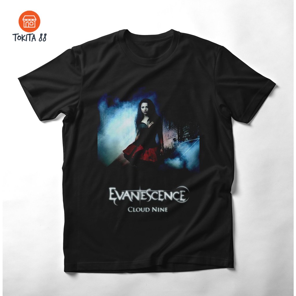 Kaos EVANESCENCE CLOUD NINE Premium Tshirt Evanescence, Kaos band evanescence, kaos music, kaos dist