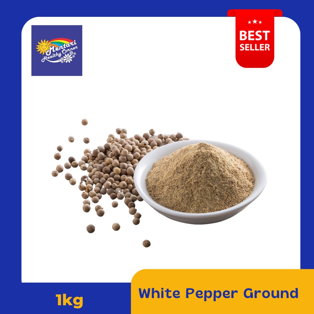 Lada Putih Bubuk 1kg / White Pepper Ground 1kg