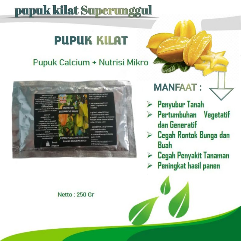 Pupuk Organik Pelebat Buah Dan Booster Belimbing Cepat Berbuah Lebat