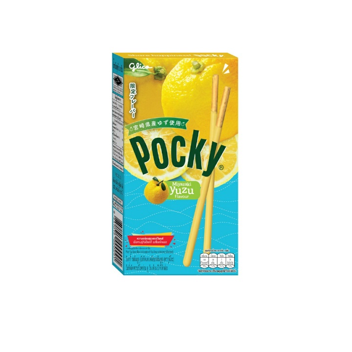 Biskuit wafer Stik Glico Pocky Yuzu Miyazaki per pcs cemilan murah dan enak