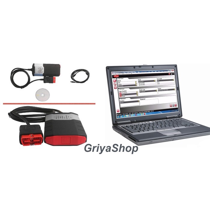 Delphi DS150e Car Scanner Tool dengan Paket Full Install Laptop