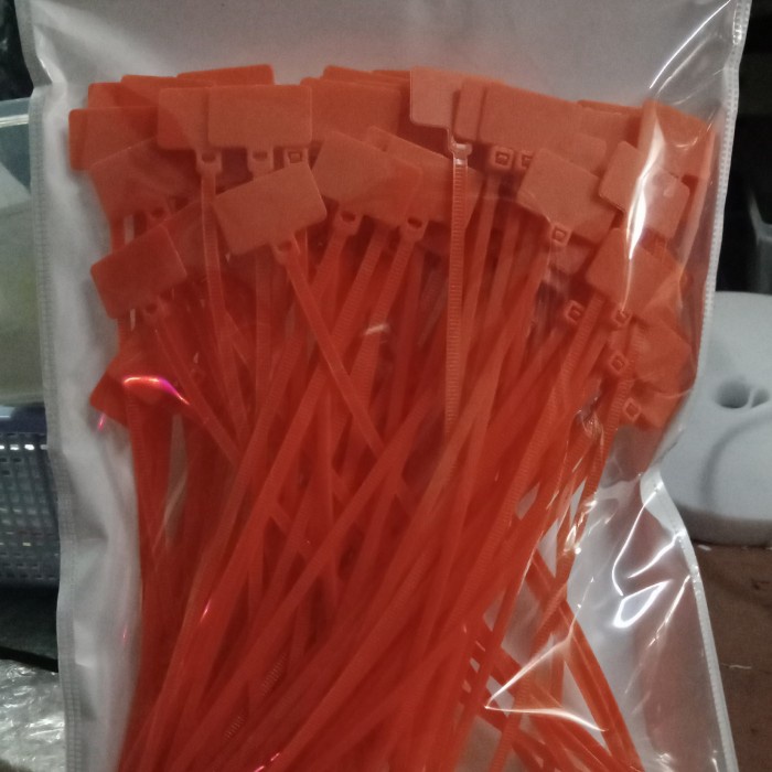 

*:*:*:*:*] Kabel ties bendera/Cable ties label 4x200mm orange (100pcs)