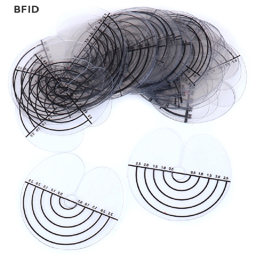 [BFID] 50pcs/lot Pelindung Panas Perisai Kera Tip Rambut Ekstensi Salon Dengan Skala [ID]