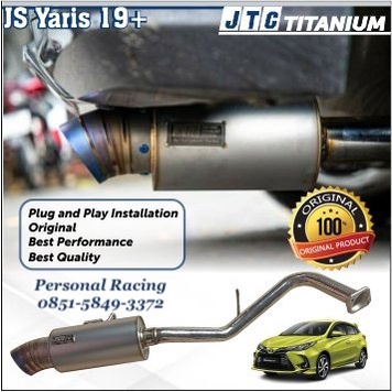 Exhaust Knalpot JTC titanium Muffler catback Toyota Yaris