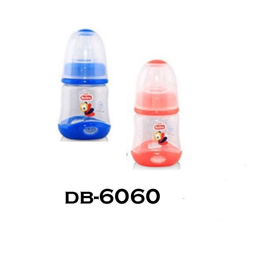Morinz Lusty Bunny Feeding Bottle Botol Susu Reguler Dot Bulat Tanpa Gagang  60ml/ 120ml