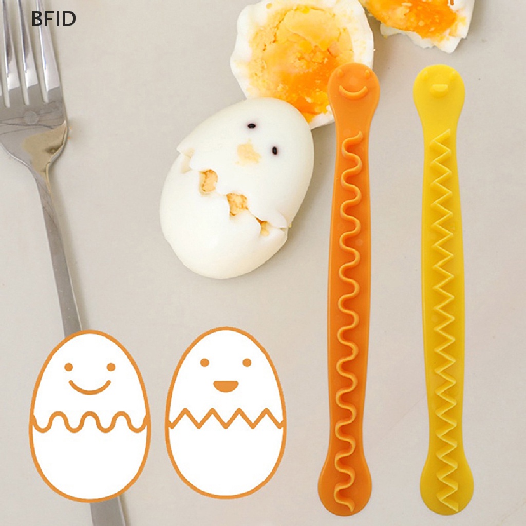 [BFID] 2pcs Fancy Cooked Eggs Cutter Telur Rebus Alat Kreatif Bento Potong Pembentuk Bunga [ID]