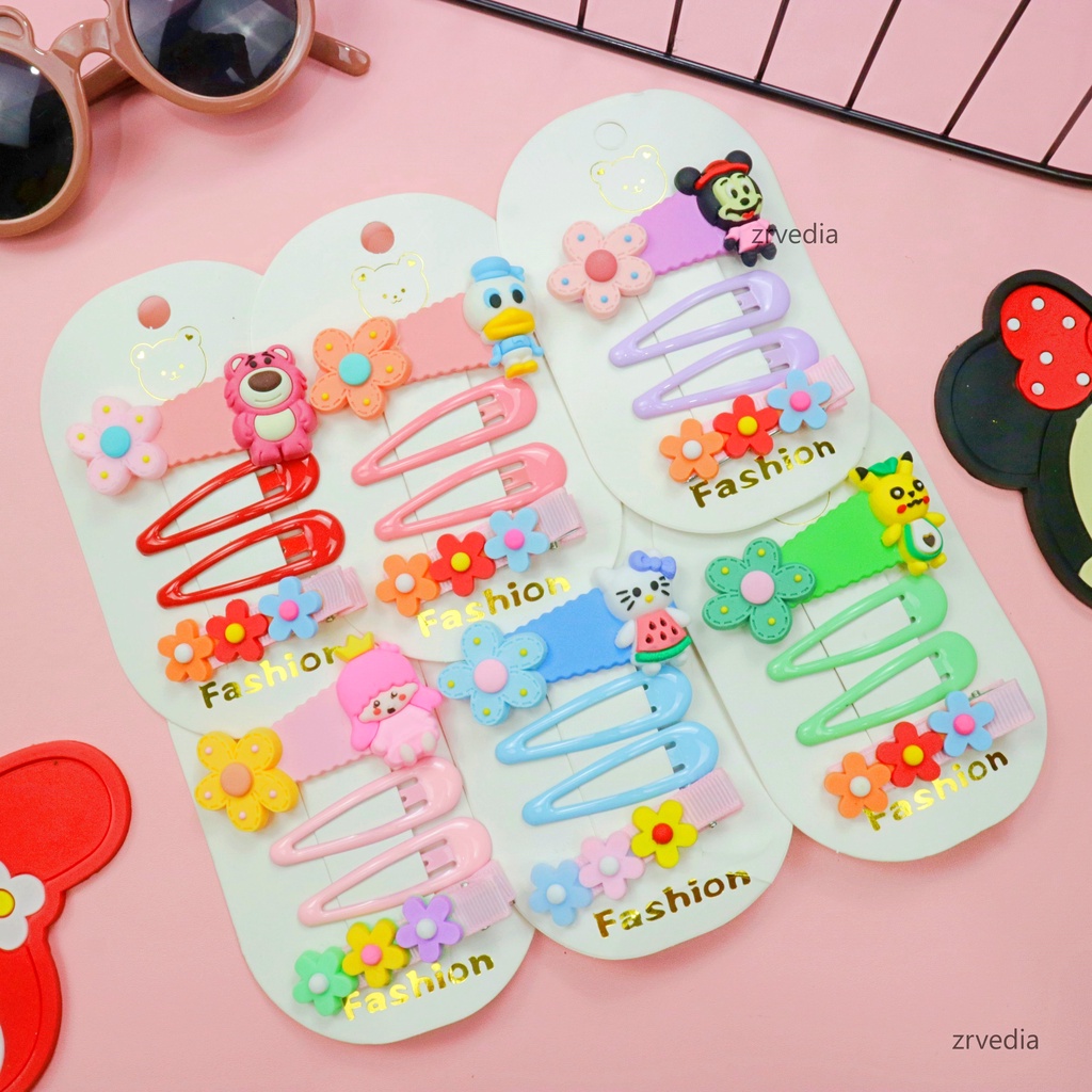 (ISI 4 PCS) Jepit Bite Anak Perempuan / Aksesoris Premium Hair Pin Jepitan Korea Balita  Gaya Korean Anak Cewek Kiosbalitaaprillia