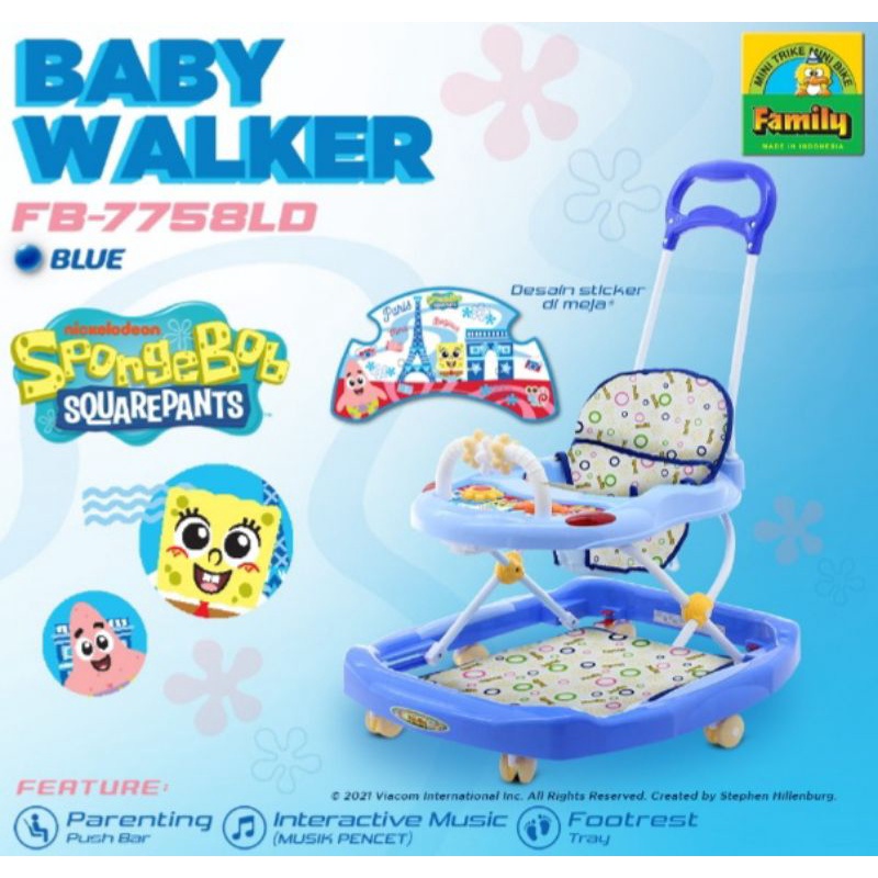 [PDG] Kursi Baby Walker Merek Family Kode FB-7758LD / FB-7718L