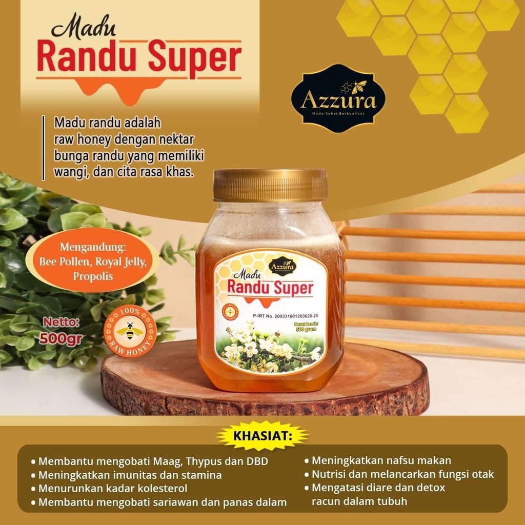 

Madu Azzura - Madu Randu Super 500gram