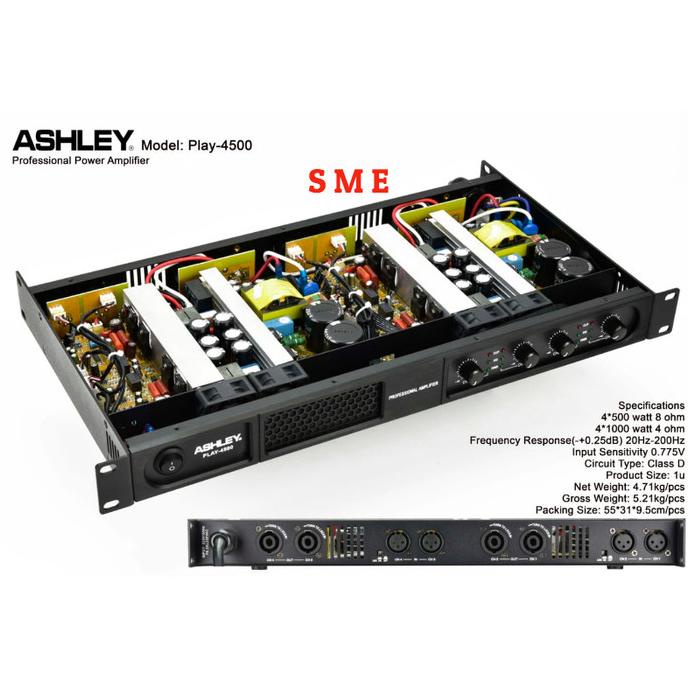 Power Ashley Play 4500 - Amplifier 4 Channel