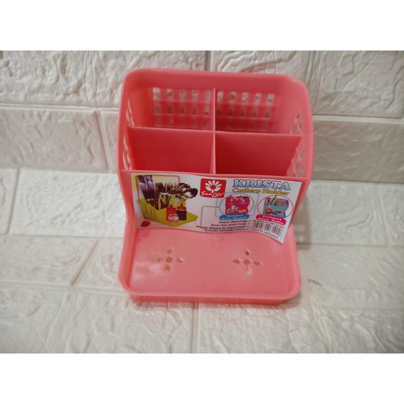 TEMPAT SENDOK GARPU KRISTA / TEMPAT ALAT TULIS  4 SEKAT