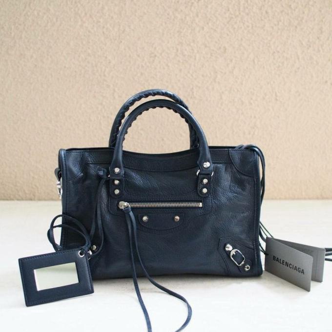 Balenciaga City Classic Small Navy Blue