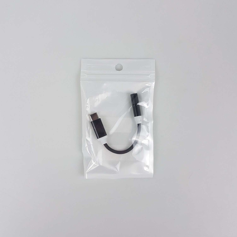Kabel Adaptor USB Type C ke 3.5mm Audio Port Braided - PJ1645-01 - Black