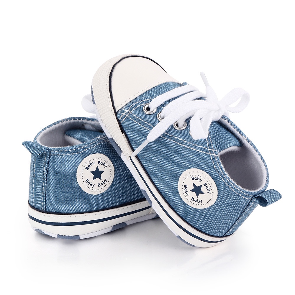 Sepatu Anak Laki-Laki Sepatu Sneaker Anak Cowok 0-18 Bulan Prewalker Anak Impor Motif Konverse