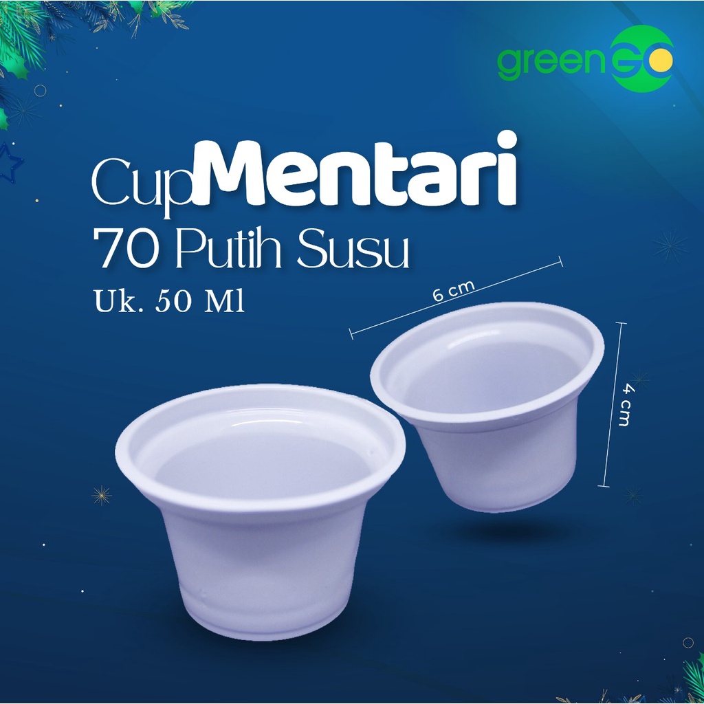 Jual Cup Puding 50ml Isi 50pcs Cup Agar Putih Susu Gelas Cup Plastik Putih Susu Kecil Cup Es 1730