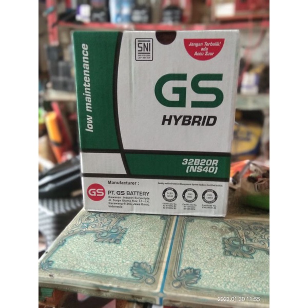 AKI MOBIL AVANZA GS HYBRID NS40 (32AH)