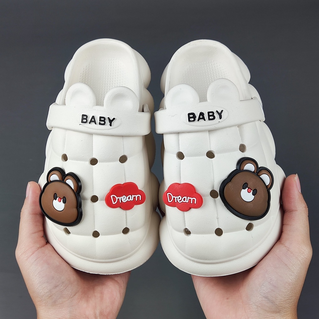 CB33 NEW Sandal slop anak / sandal eva anak motif line beruang