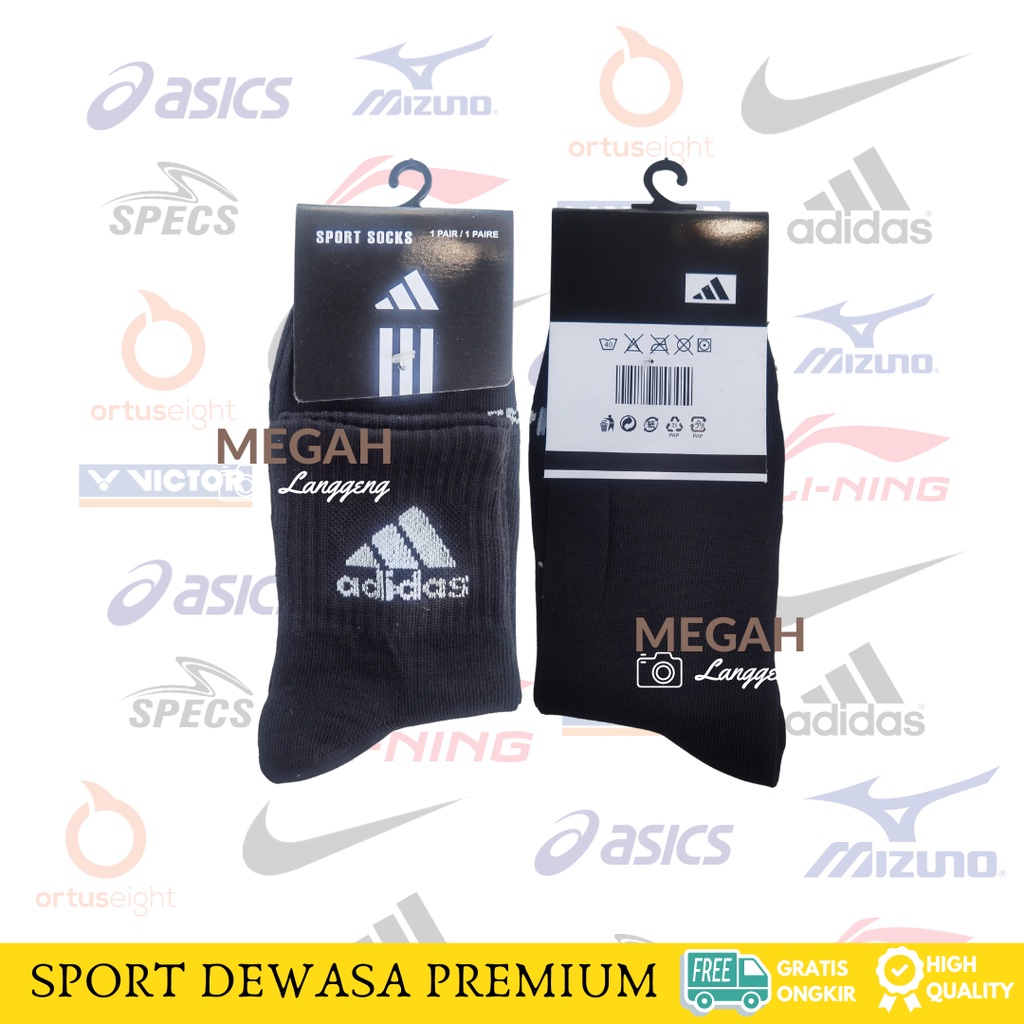 kaos kaki olahraga ADIDAS pria dewasa tebal / Kaos Kaki olahraga Pendek Pria Wanita Remaja Dewasa / Kaos Kaki olahraga Original / Kaos kaki Pendek di atas mata kaki Tebal / kaos kaki badminton / kaos kaki hitam olahraga wanita - Kaos Kaki putih olahraga