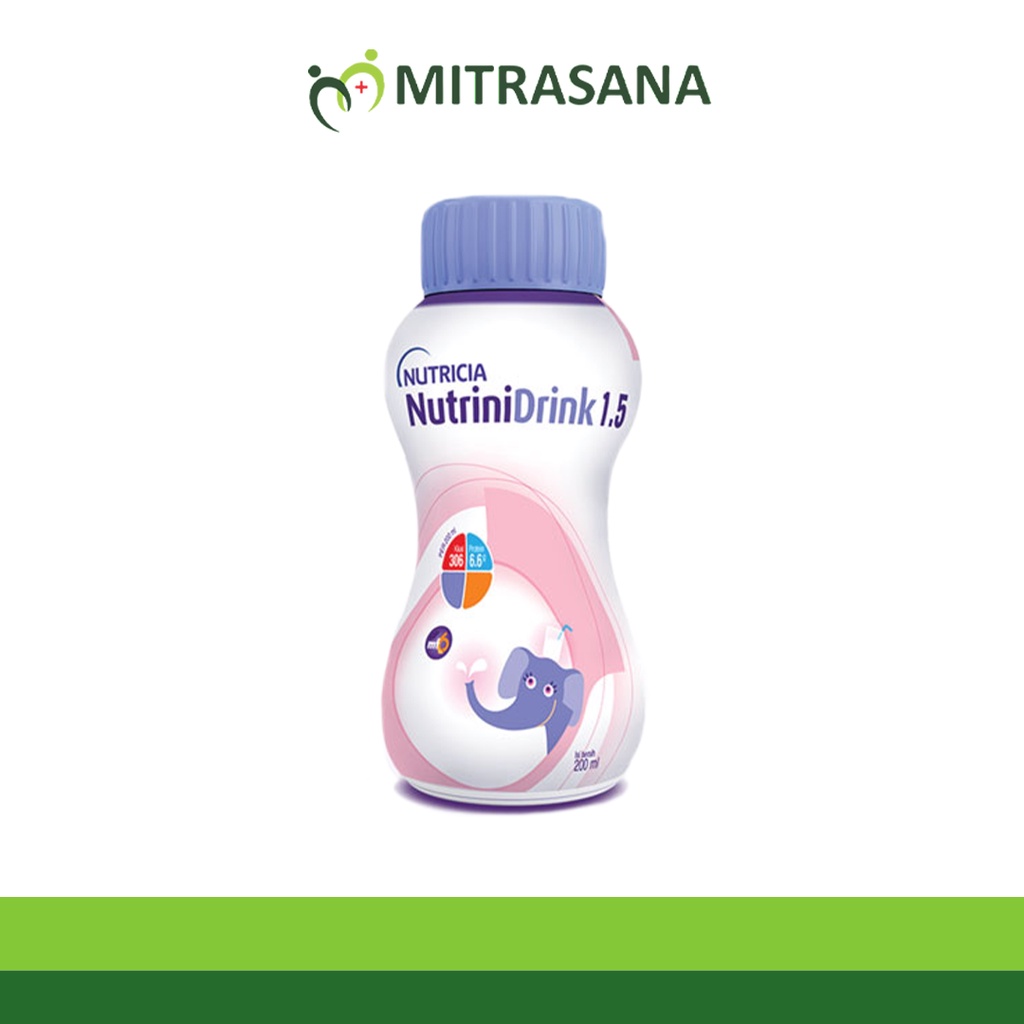 Nutrinidrink Botol 200 Ml - Susu Cair Nutrisi