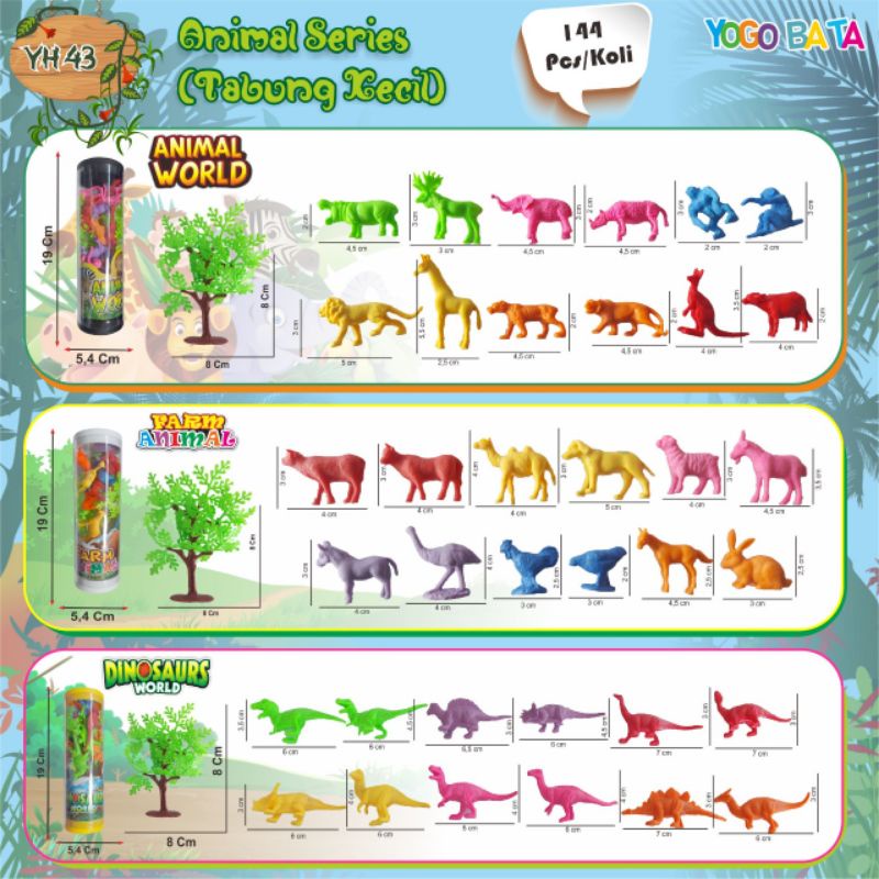 mainan animal world tabung kecil | mainan animal world | mainan hewan hewanan | mainan animal tabung