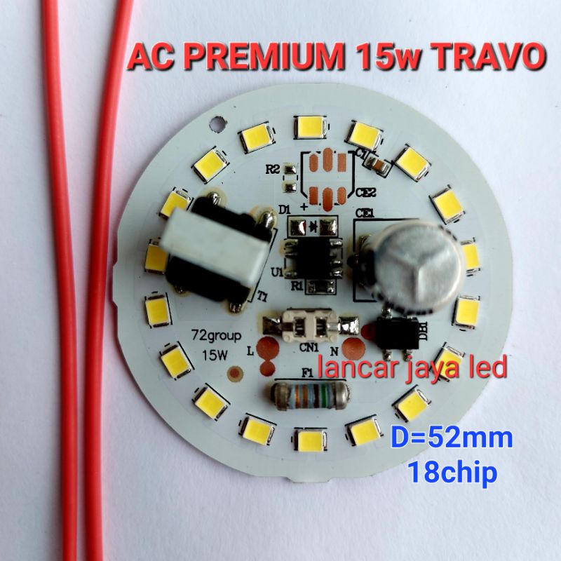 LED AC PREMIUM TRAVO 15w