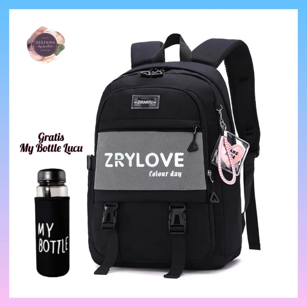 Tas Ransel Anak Perempuan Motif ZRYL0v3 Free My B0ttle Lucu Untuk Sekolah Sd Smp &amp; Sma