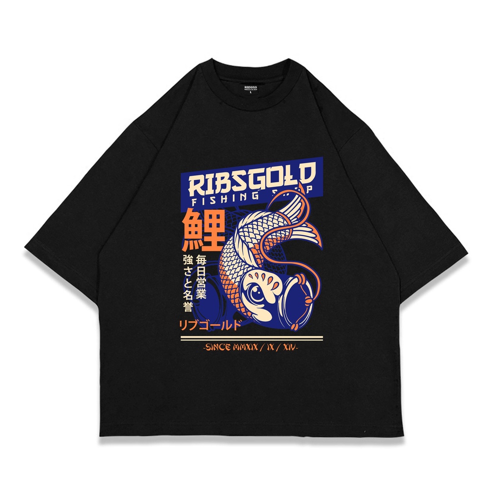 Ribsgold Kaos Oversize Graphic Pria - ShopKoi