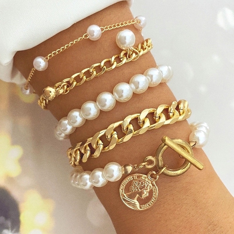 Ark.co - Shae Set Bracelet gelang tangan tumpuk kekinian