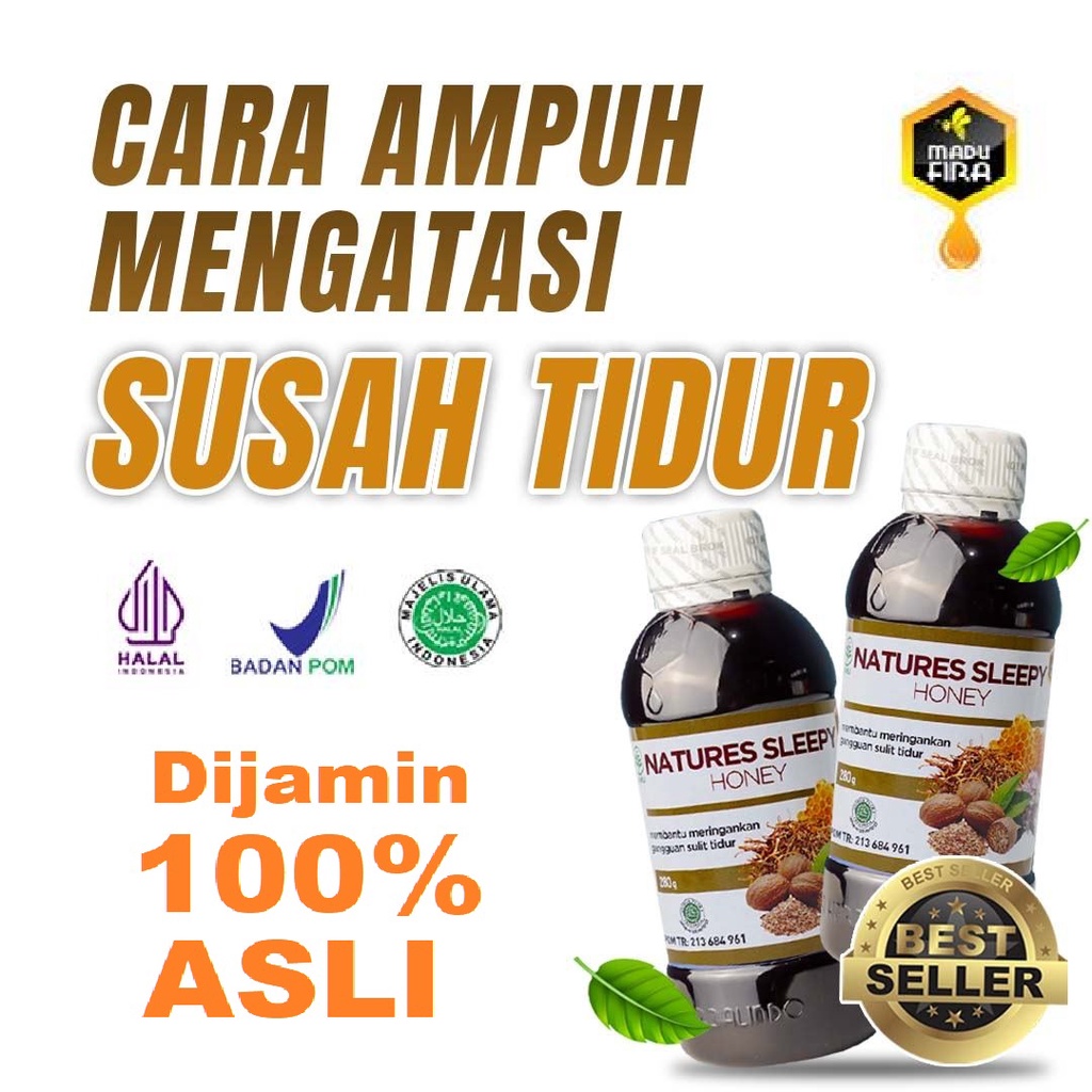 

MADU NATURES SLEEPY HONEY ASLI ORIGINAL Obat Herbal Insomnia