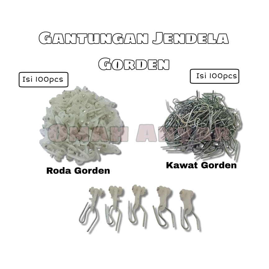 Gantungan Kawat Gorden Roda Gorden 1 Bungkus Isi 100pcs