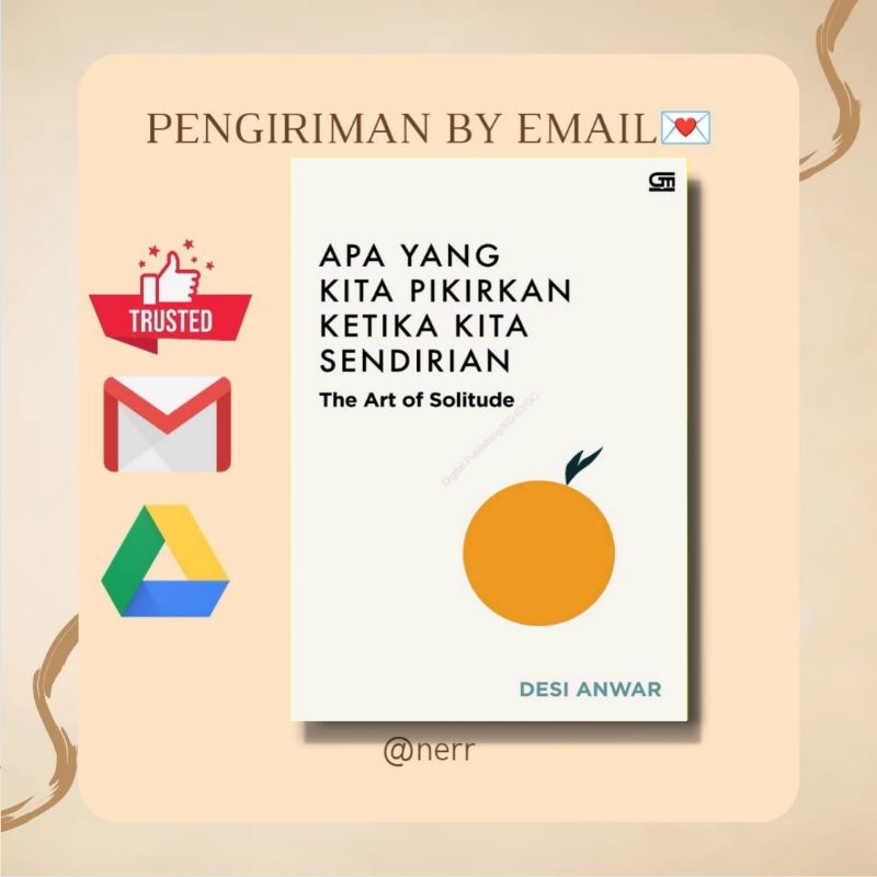 

[] Apa Yang Kita Pikirkan Ketika Kita Sendirian