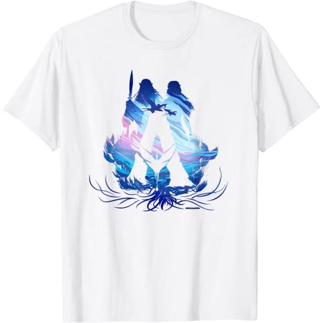Baju Kaos Dewasa Avatar: The Way of Water Avatar A Logo Banshee Illustrated T-Shirt