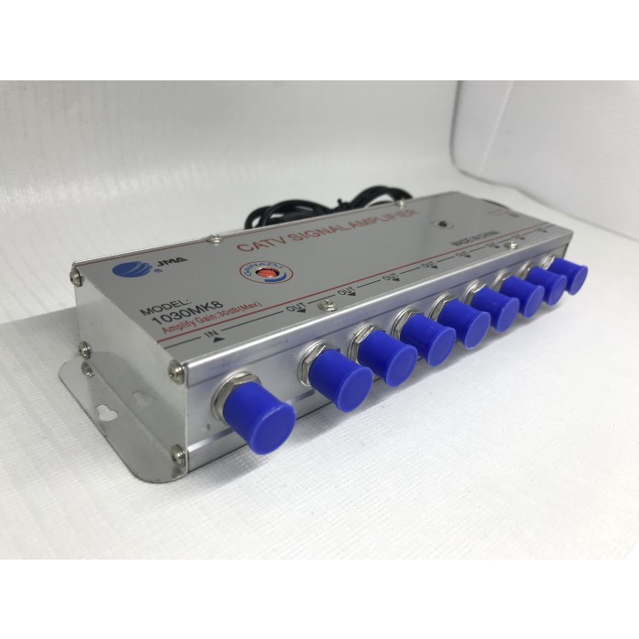 Booster Antena TV / CATV Signal Amplifier 8 Way