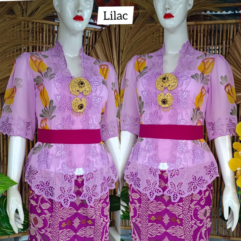 Kebaya jadi bordir lukis premium || kebaya lukis || kebaya bordir bali || kebaya kondangan