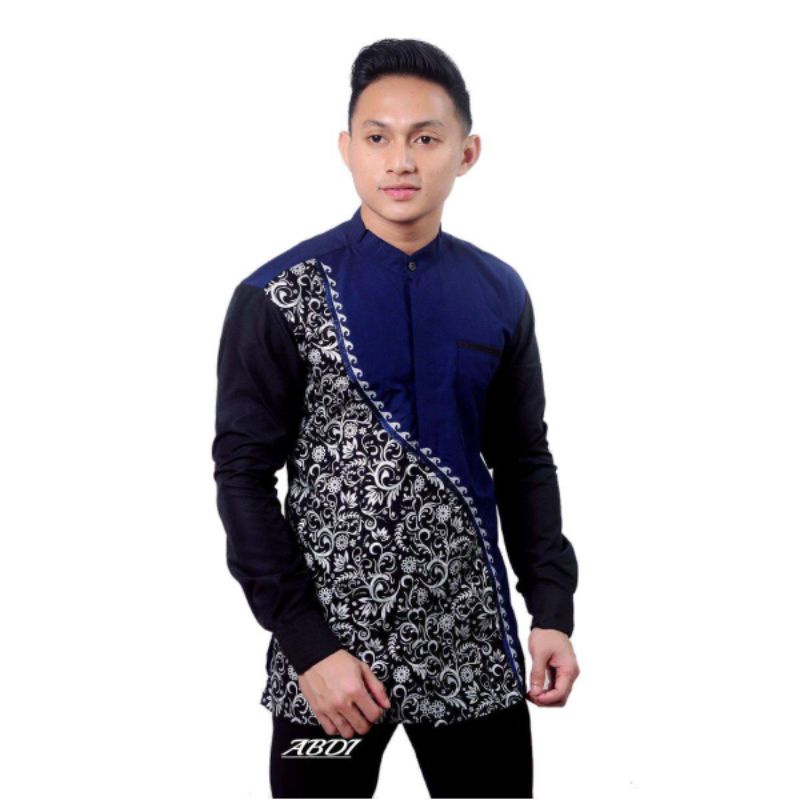 Baju Koko Laki Laki Dewasa Lengan Panjang Baju koko panjang bordir Baju koko pria Dewasa Baju koko bisa COD Fashion muslim pria dewasa