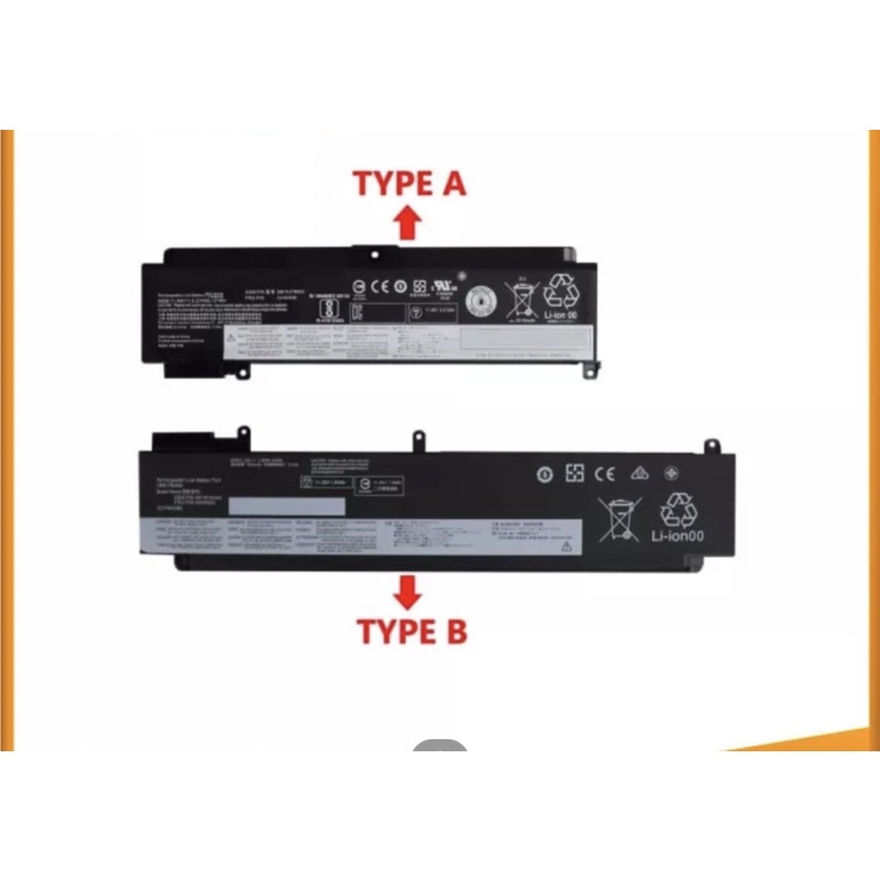 Original Baterai Lenovo T460S T470S T480S 01AV405 00HW023 00HW026