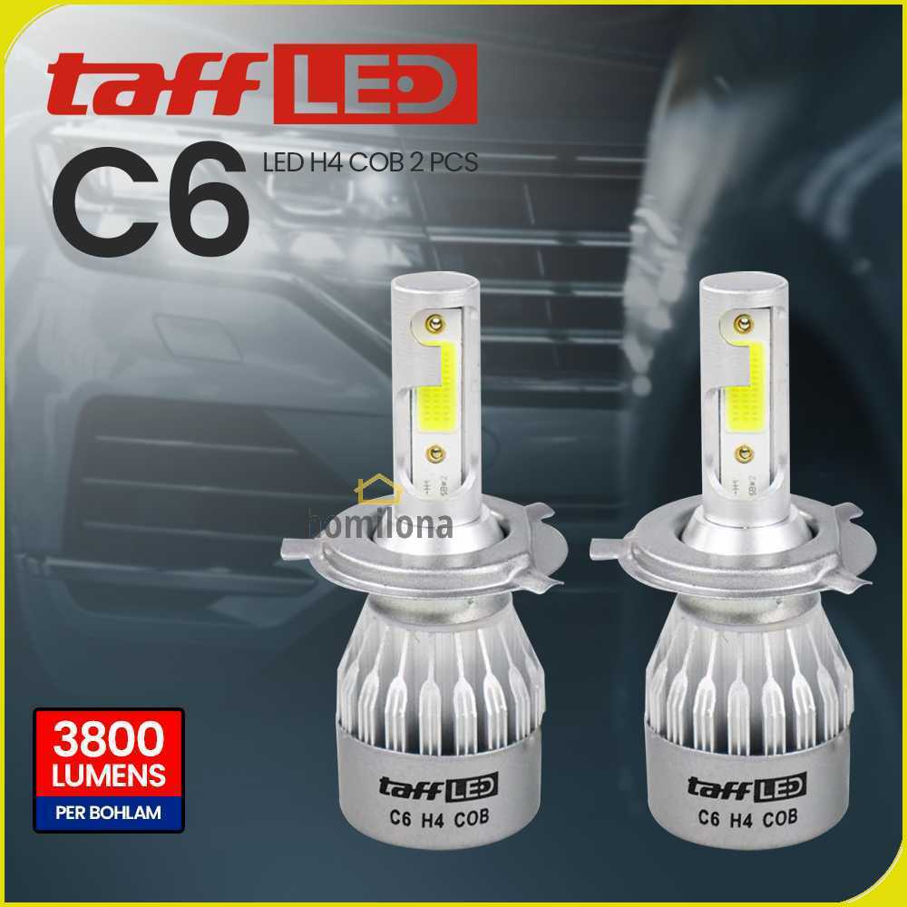 TaffLED Lampu Mobil Headlight LED H4 COB 2 PCS - C6